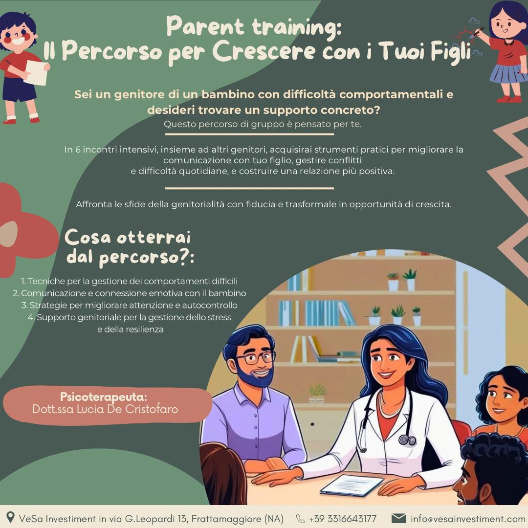 🌟 Percorso di Parent Training di Gruppo: Trasforma le Sfide in Opportunità di Crescita! 🌟