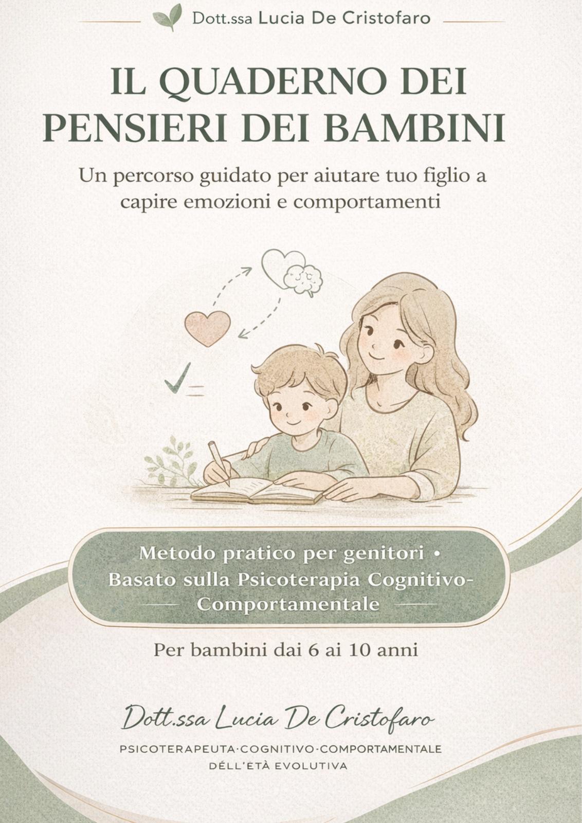 Copertina – Il quaderno dei pensieri dei bambini